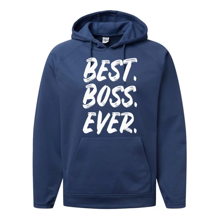 Boss Day Employee Appreciation Office Gift |S & Wo Performance Fleece Hoodie