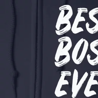 Boss Day Employee Appreciation Office Gift |S & Wo Full Zip Hoodie