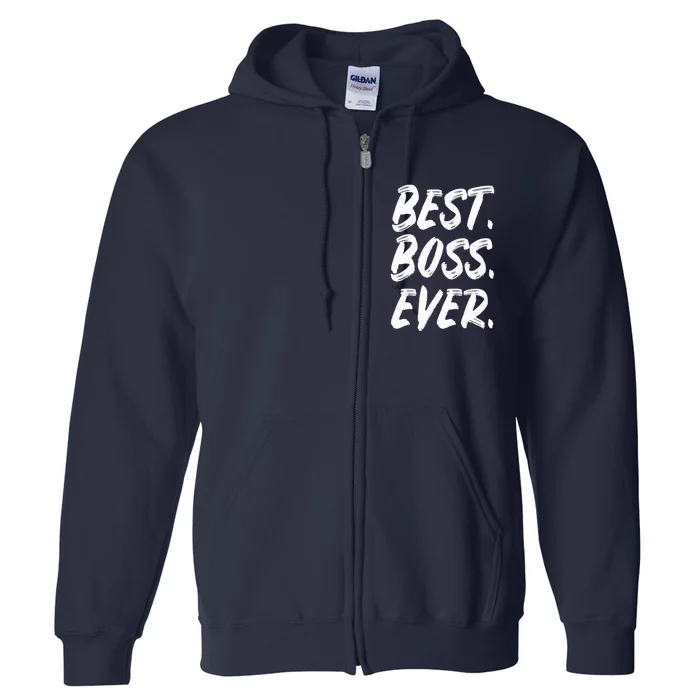 Boss Day Employee Appreciation Office Gift |S & Wo Full Zip Hoodie