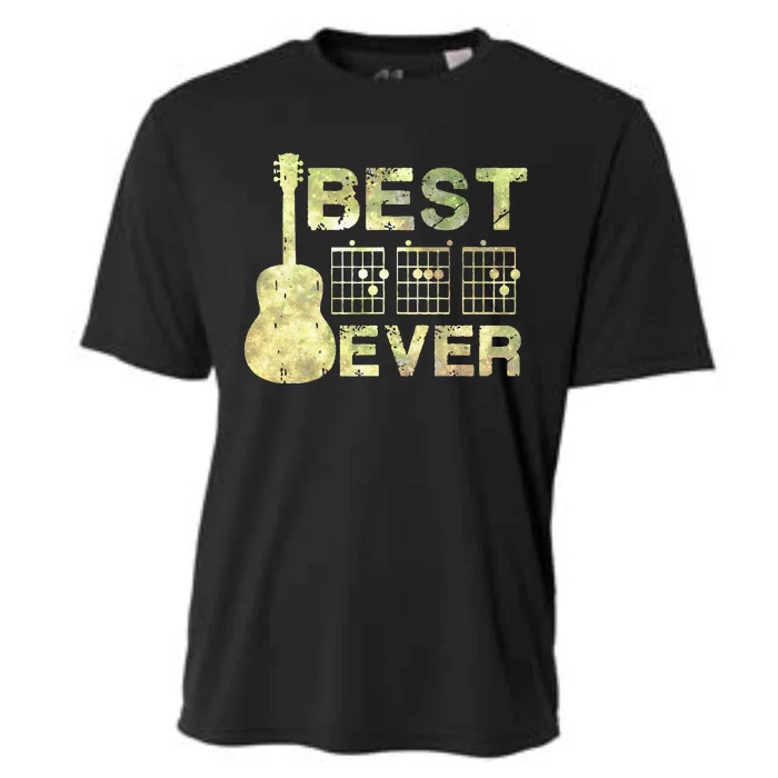 Best Dad Ever Guitar Chords Guitarist Father Father's day Cooling Performance Crew T-Shirt