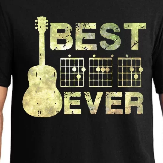 Best Dad Ever Guitar Chords Guitarist Father Father's day Pajama Set