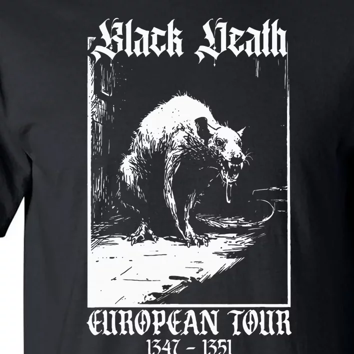 Black Death European Plague Rat Medieval History Goth Tall T-Shirt