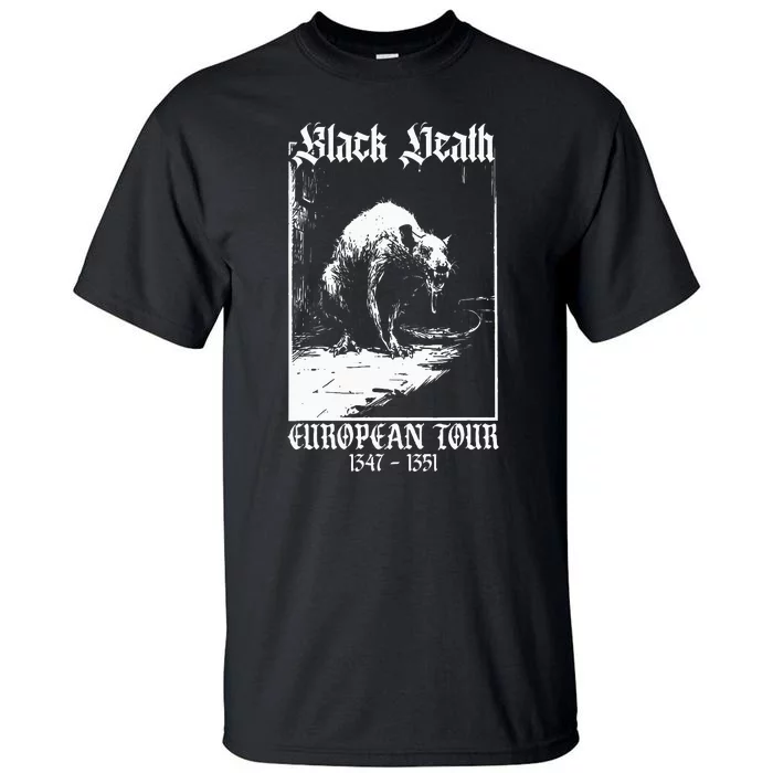 Black Death European Plague Rat Medieval History Goth Tall T-Shirt