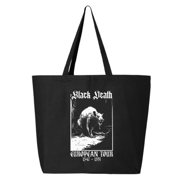 Black Death European Plague Rat Medieval History Goth 25L Jumbo Tote