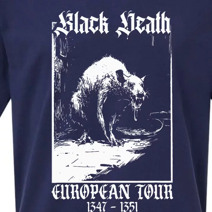 Black Death European Plague Rat Medieval History Goth Sueded Cloud Jersey T-Shirt