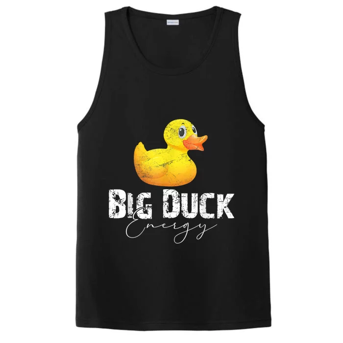 Big Duck Energy Yellow Rubber Duck Lover Performance Tank