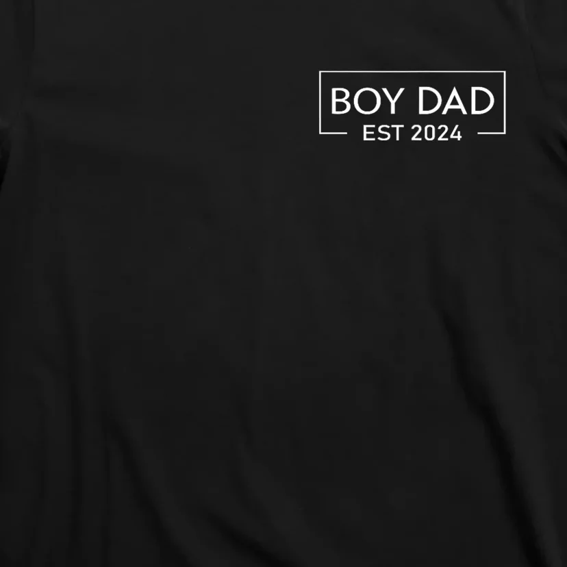 Boy Dad Est. 2024 Logo Dad 2024 Loading New Dad Of Boy 2024 T-Shirt