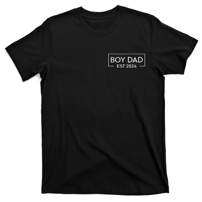 Boy Dad Est. 2024 Logo Dad 2024 Loading New Dad Of Boy 2024 T-Shirt