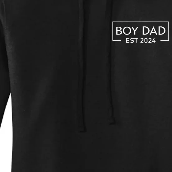 Boy Dad Est. 2024 Logo Dad 2024 Loading New Dad Of Boy 2024 Women's Pullover Hoodie