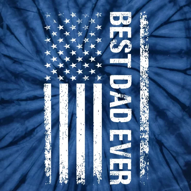 Best Dad Ever USA Flag Dad Gifts Tie-Dye T-Shirt