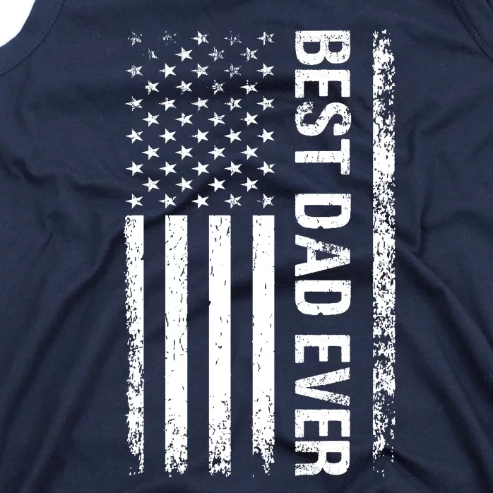 Best Dad Ever USA Flag Dad Gifts Tank Top