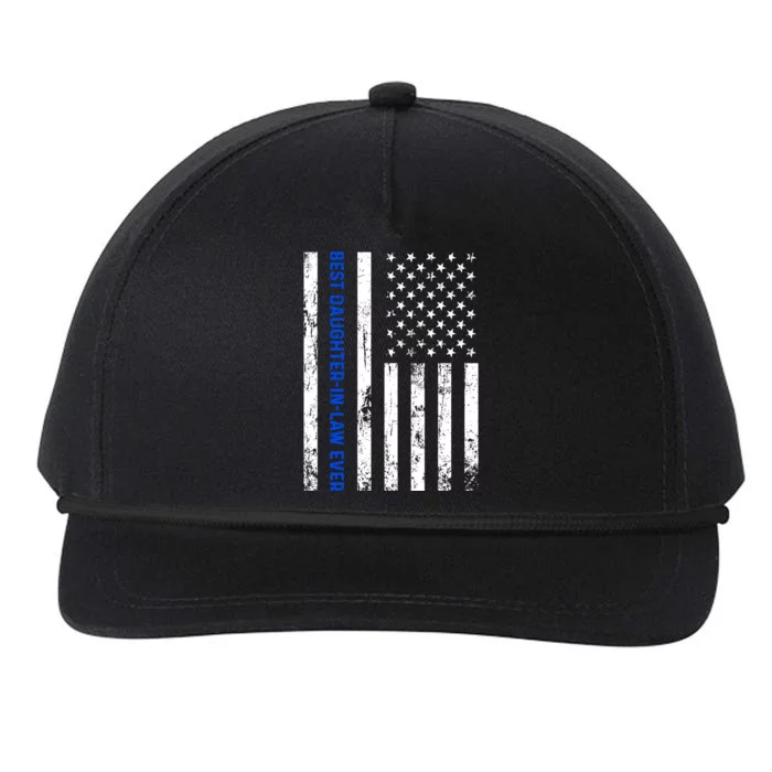 Best Daughterinlaw Ever Retro American Flag Son Gift Snapback Five-Panel Rope Hat