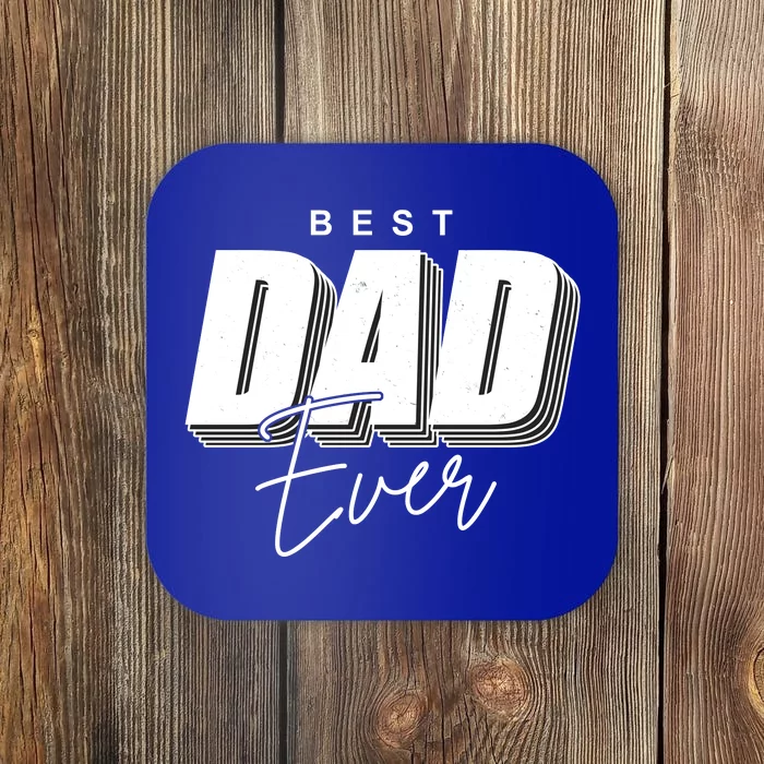 Best Dad Ever Retro Gift Coaster