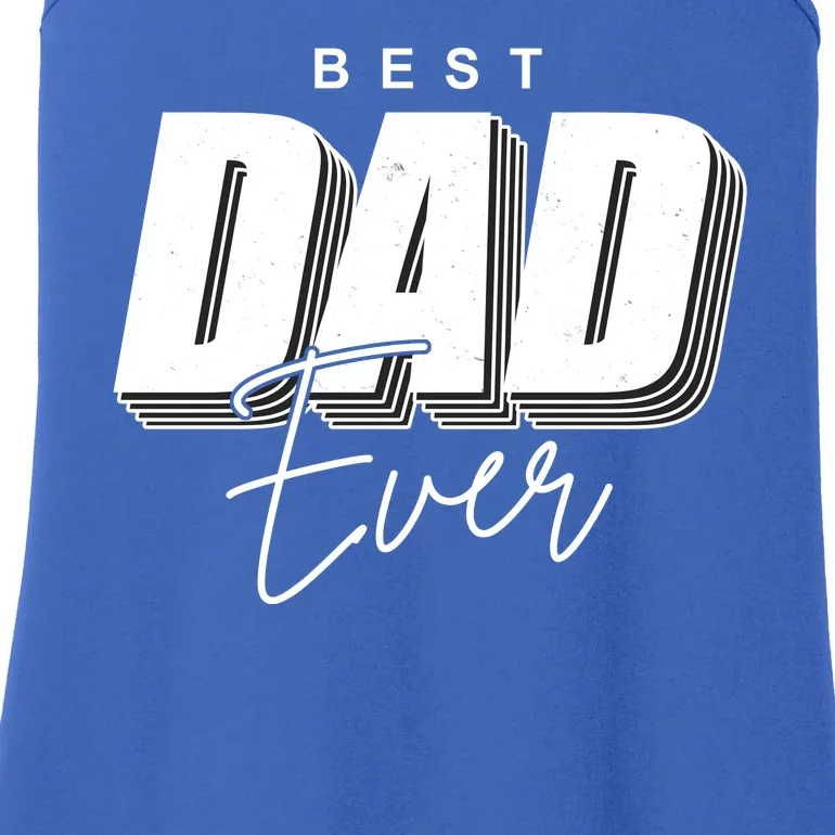 Best Dad Ever Retro Gift Ladies Essential Tank