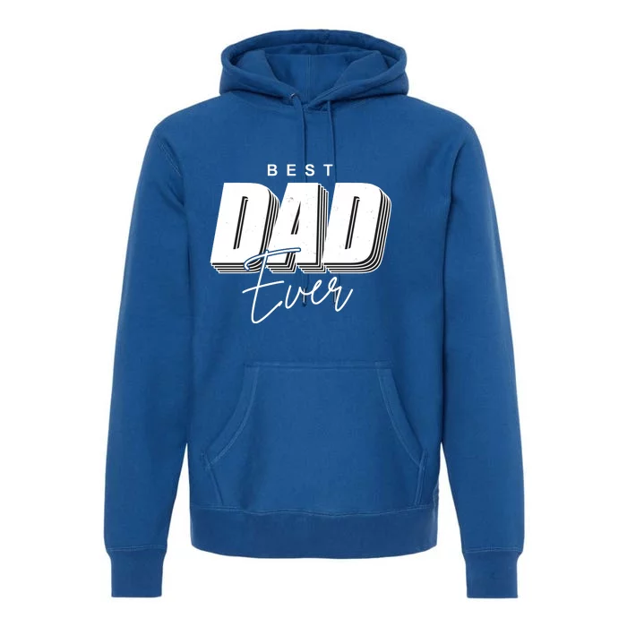 Best Dad Ever Retro Gift Premium Hoodie