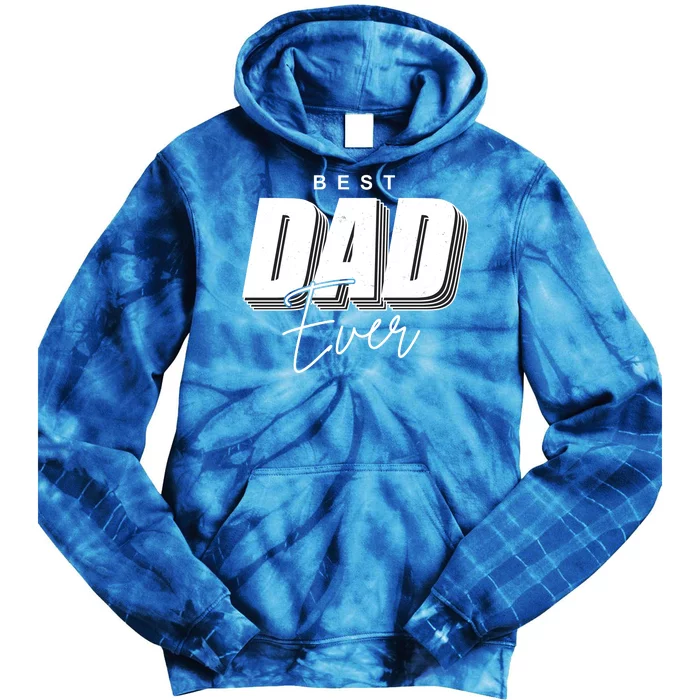 Best Dad Ever Retro Gift Tie Dye Hoodie