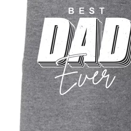 Best Dad Ever Retro Gift Doggie 3-End Fleece Hoodie