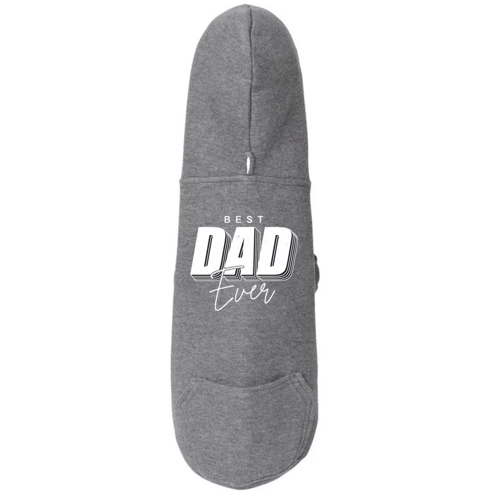 Best Dad Ever Retro Gift Doggie 3-End Fleece Hoodie