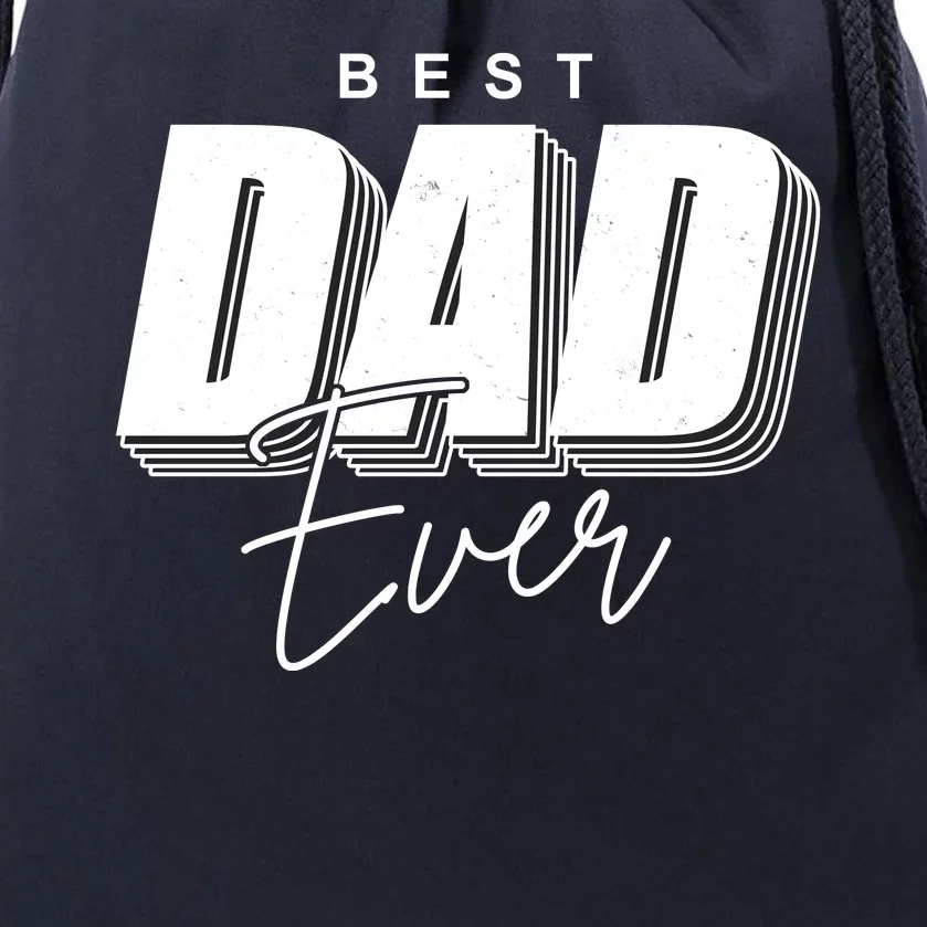 Best Dad Ever Retro Gift Drawstring Bag