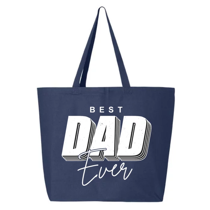 Best Dad Ever Retro Gift 25L Jumbo Tote