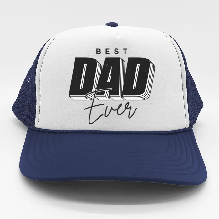 Best Dad Ever Retro Gift Trucker Hat