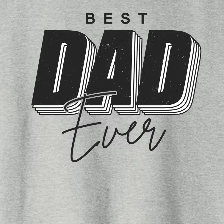 Best Dad Ever Retro Gift Women's Crop Top Tee