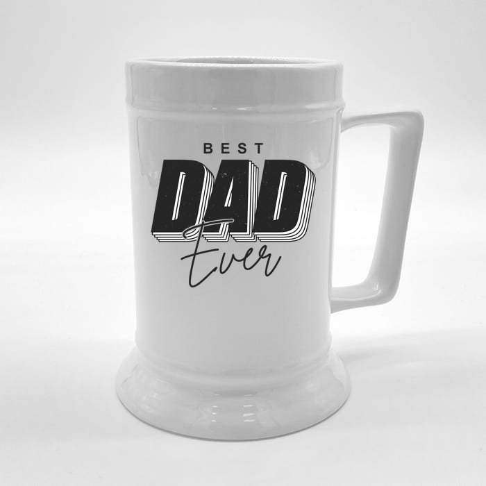 Best Dad Ever Retro Gift Front & Back Beer Stein