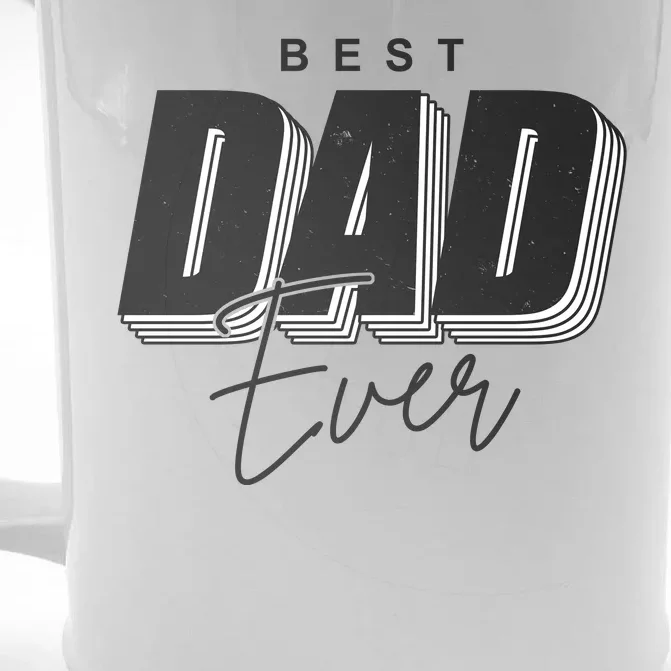 Best Dad Ever Retro Gift Front & Back Beer Stein