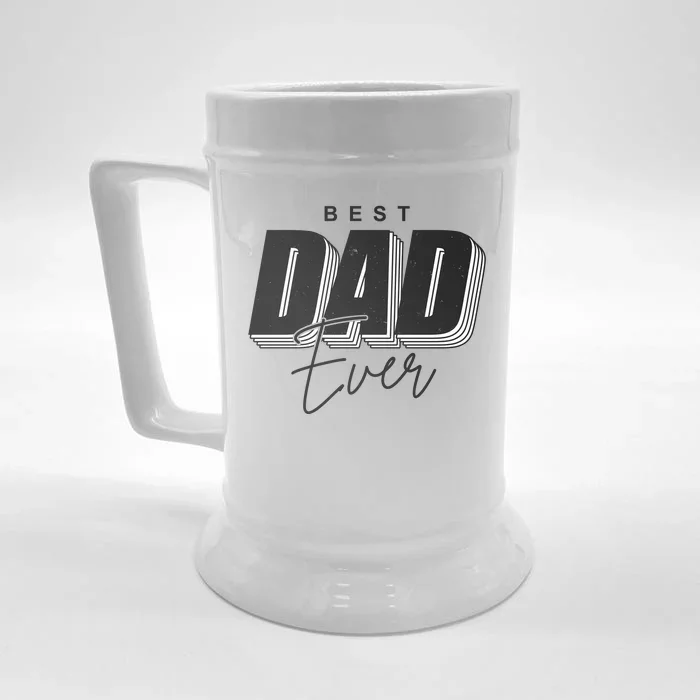 Best Dad Ever Retro Gift Front & Back Beer Stein