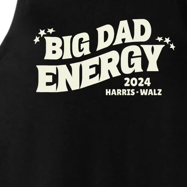 Big Dad Energy Tim Walz Waltz 2024 Ladies Tri-Blend Wicking Tank