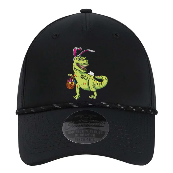 Bunny Dinosaur Easter Day Cute TRex Egg Hunter Performance The Dyno Cap