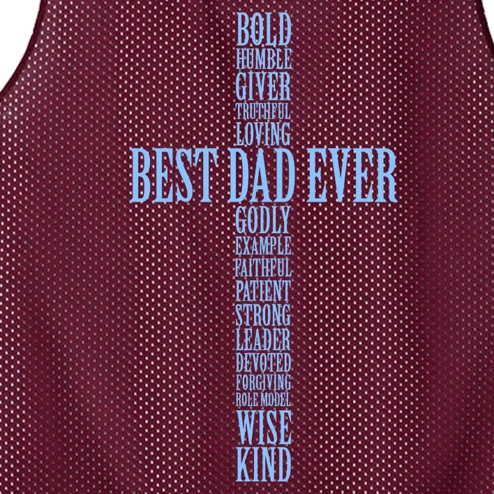 Best Dad Ever Positve Words Cross Mesh Reversible Basketball Jersey Tank