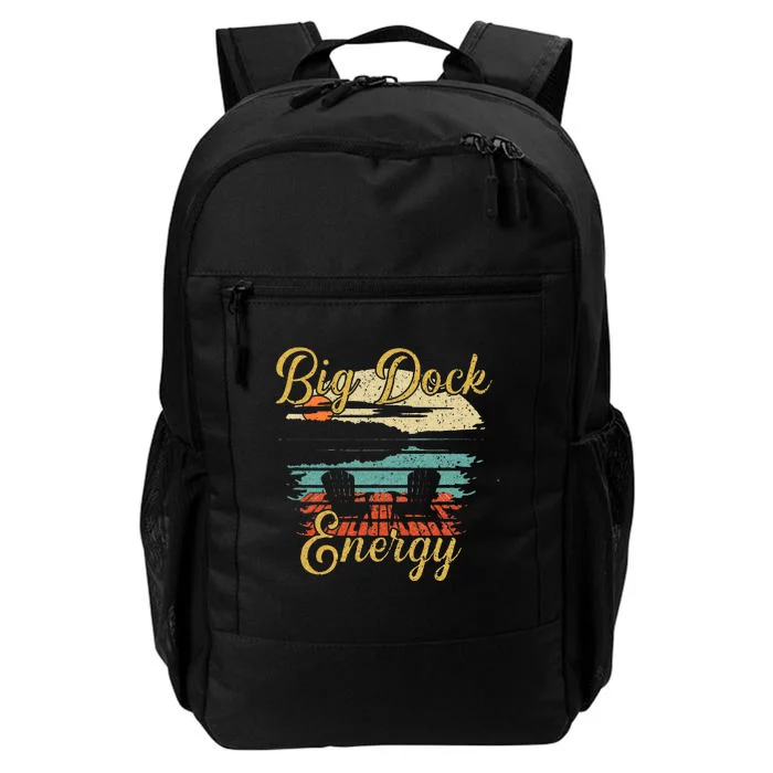 Big Dock Energy Summer Cottage Vacation Lake Life Daily Commute Backpack