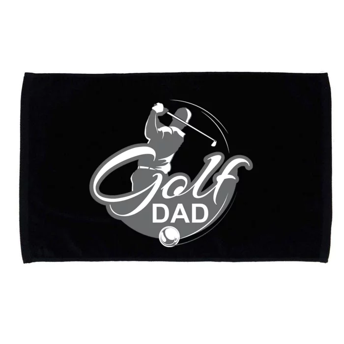 Best Dad Ever Golf Dad Gift For Dad Father's Day Microfiber Hand Towel