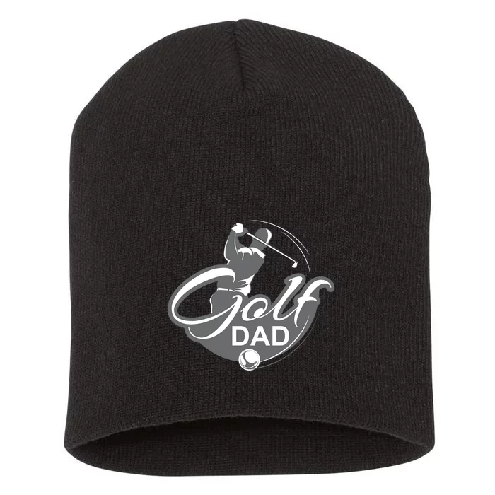 Best Dad Ever Golf Dad Gift For Dad Father's Day Short Acrylic Beanie