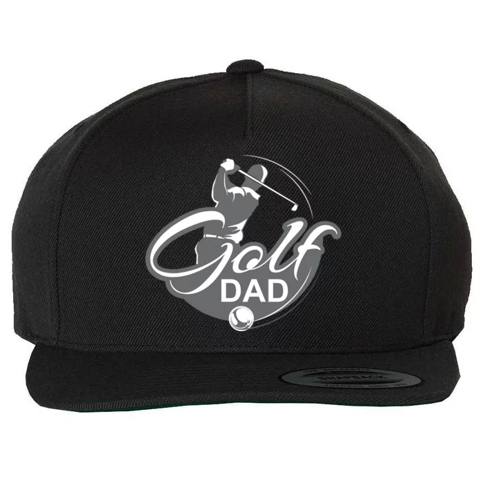 Best Dad Ever Golf Dad Gift For Dad Father's Day Wool Snapback Cap