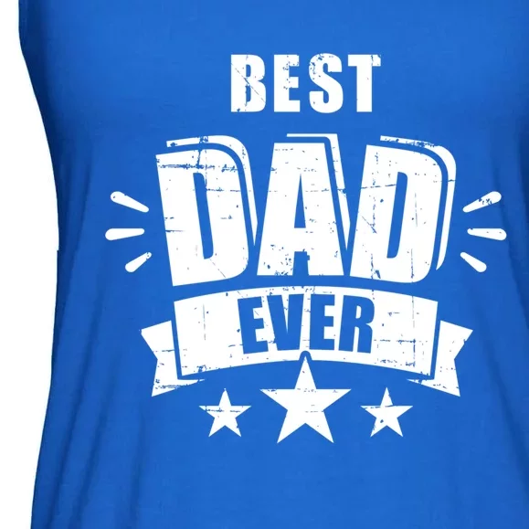 Best Dad Ever Father's Day Gift For Daddy Or Father Gift Ladies Essential Flowy Tank