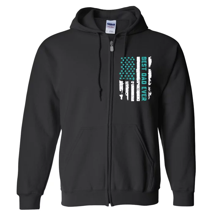 Best Dad Ever Fathers Day Full Zip Hoodie