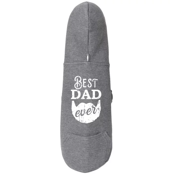 Best Dad Ever Gift For Bearded Daddys Father's Day Cool Gift Doggie 3-End Fleece Hoodie