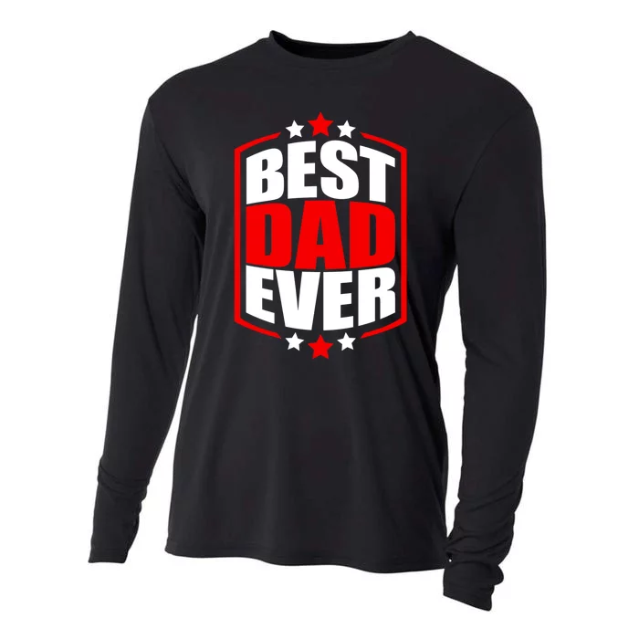 Best Dad Ever Father's Day Gift Cooling Performance Long Sleeve Crew