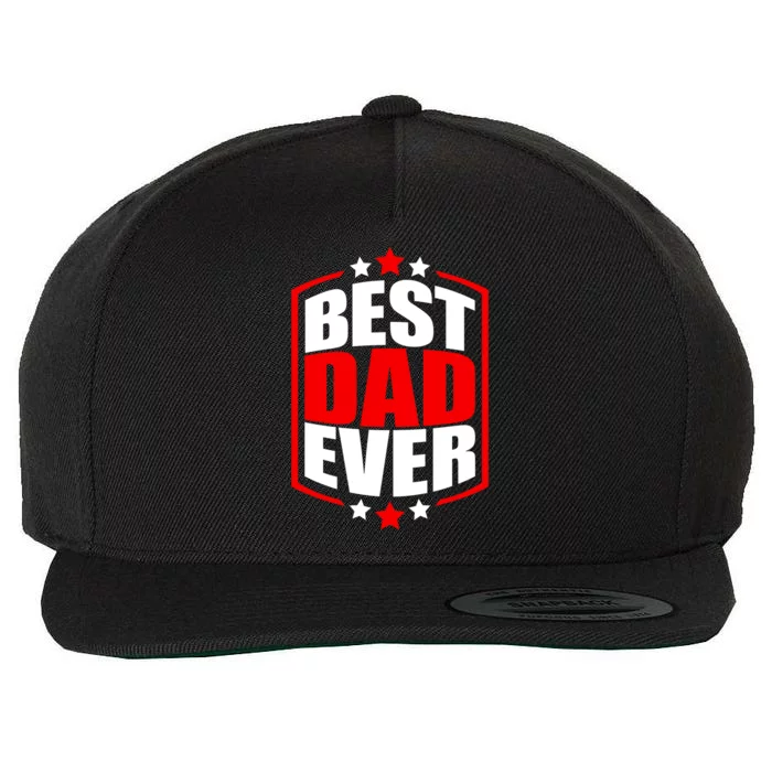 Best Dad Ever Father's Day Gift Wool Snapback Cap