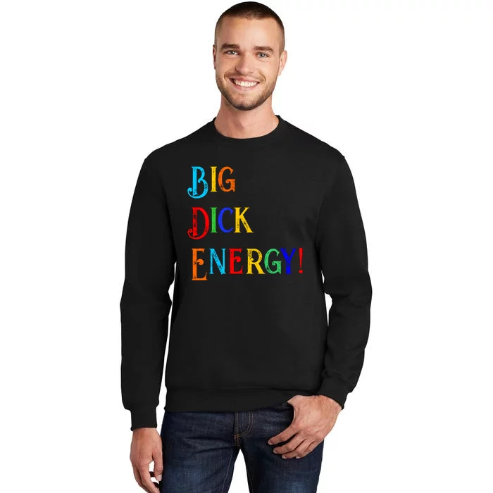 Big Dick Energy BDE Funny Colorful Humor Sweatshirt