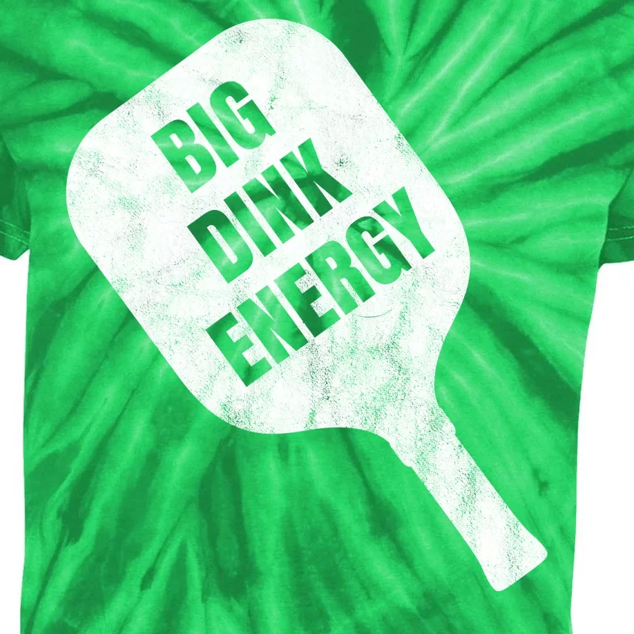 Big Dink Energy Funny Pickleball Sport Kids Tie-Dye T-Shirt