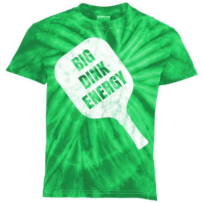 Big Dink Energy Funny Pickleball Sport Kids Tie-Dye T-Shirt