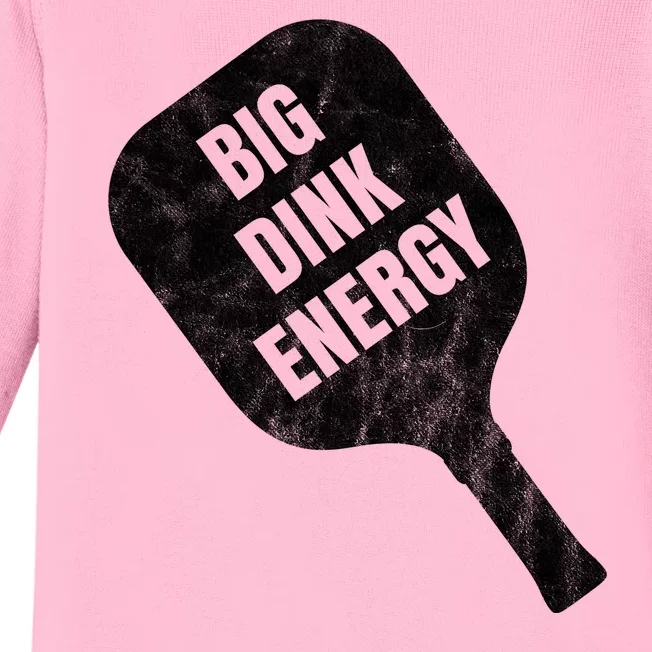 Big Dink Energy Funny Pickleball Sport Baby Long Sleeve Bodysuit