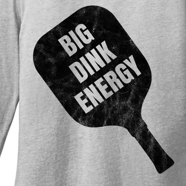 Big Dink Energy Funny Pickleball Sport Womens CVC Long Sleeve Shirt