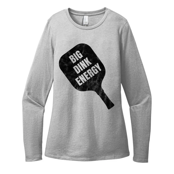 Big Dink Energy Funny Pickleball Sport Womens CVC Long Sleeve Shirt