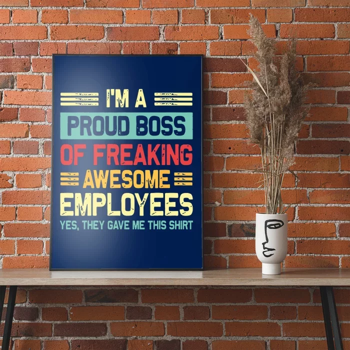 Boss Day Employee Appreciation Office Funny Boss Poster