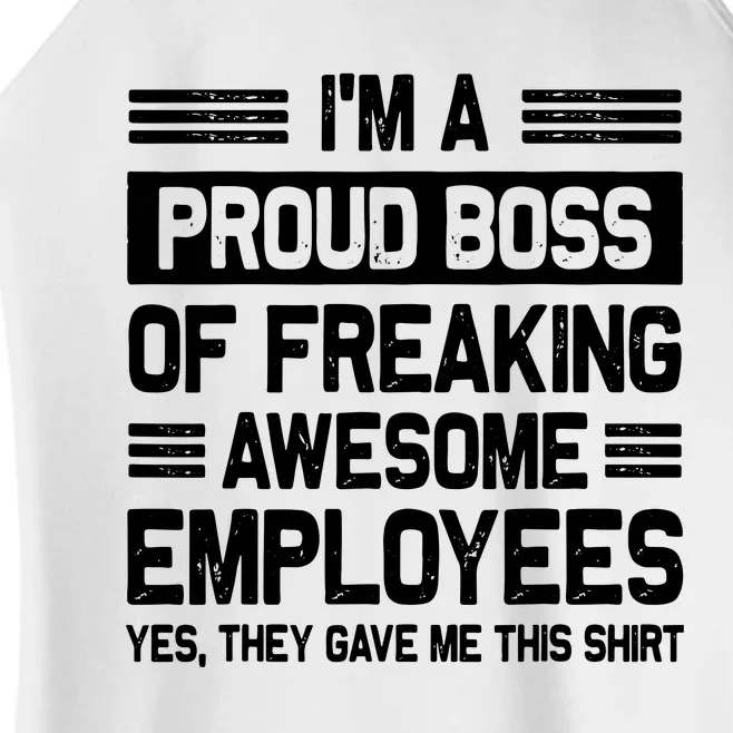 Boss Day Employee Appreciation Office Funny Boss Women’s Perfect Tri Rocker Tank