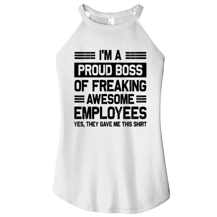 Boss Day Employee Appreciation Office Funny Boss Women’s Perfect Tri Rocker Tank